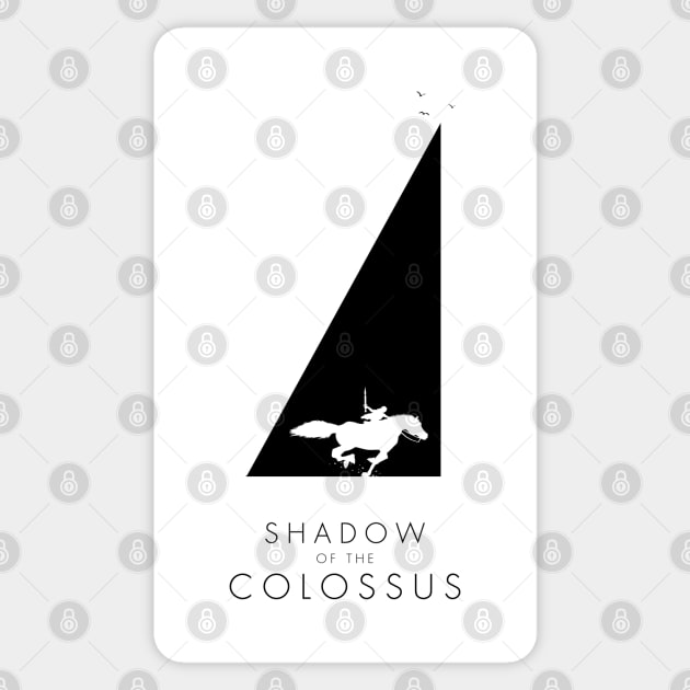 Shadow of the Colossus - Sanctuary silhouette black Sticker by Mandos92